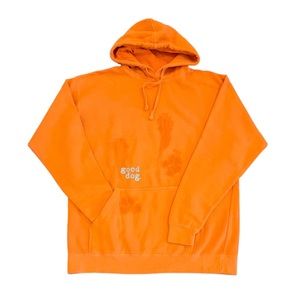 GOOD DOG! Orange Pullover Hoodie UNISEX Relaxed Fit by Comfort Colors NEW